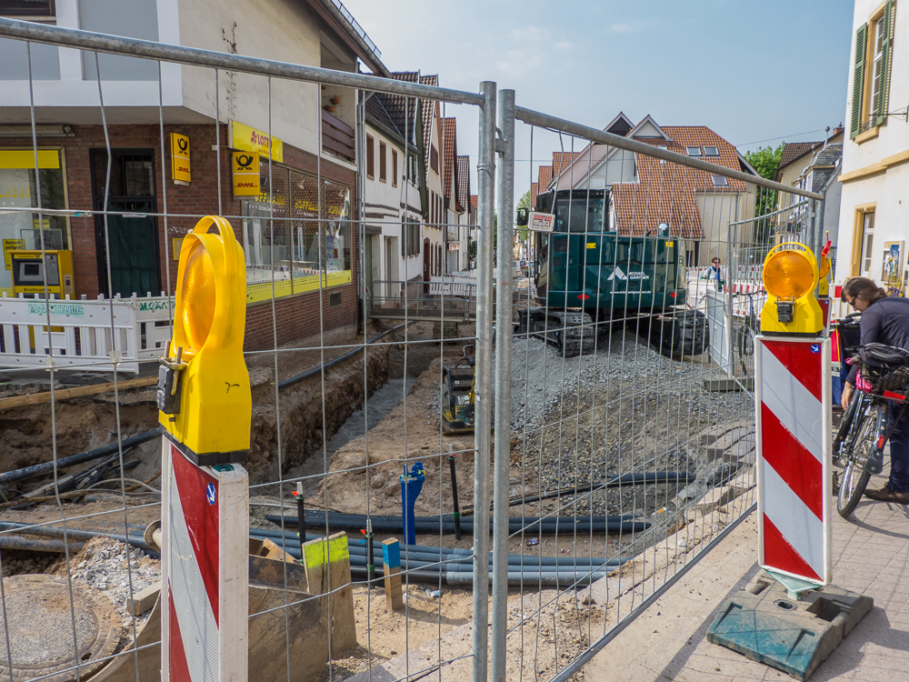 Blick auf die Baustelle