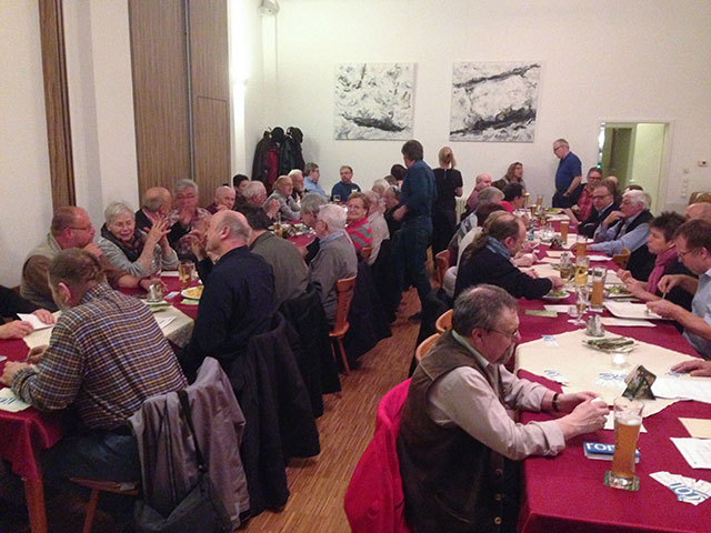 Blick in den Saal des Roten Ochsen