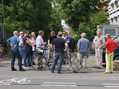 Zwischenstopp der Tour am Seniorenzentrum