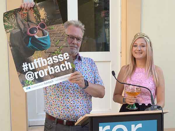 Hans-Jürgen Fuchs und Caterina Teutsch, Plakate: #uffbasse @ rorbach