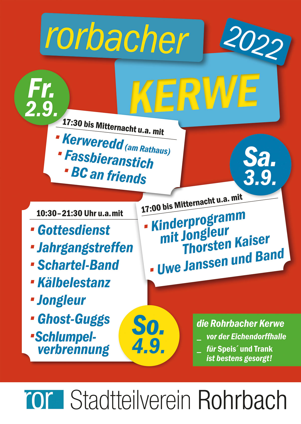 Plakat zur Rohrbacher kerwe