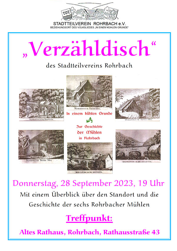 Einladungsplakat zum Verzähldisch