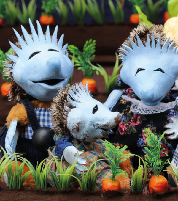 Handspielfiguren: Igelfamilie