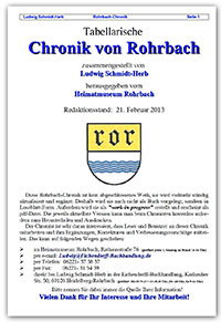 Titelseite der Chronik